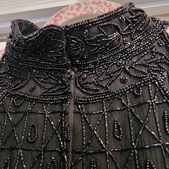 Cote D'Azure Evening Tank Tp with Halter Neckline Sz Large - Picture 3 of 4